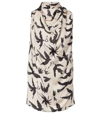 Altuzarra Sleary draped printed silk top | Thumbnail 1