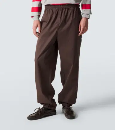 Miu Miu Cotton twill tapered pants | Thumbnail 4