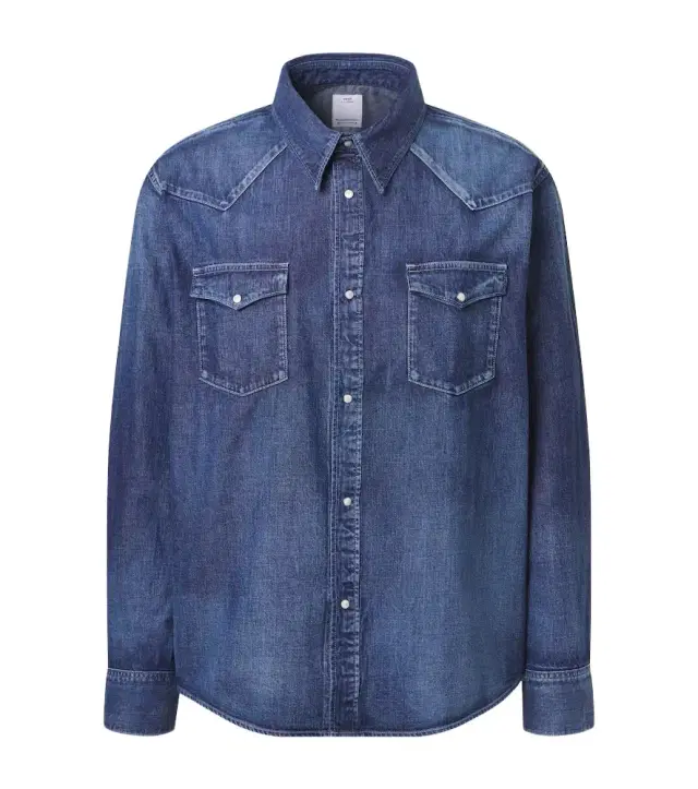 Social Sculpture faded denim shirt