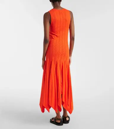 Loewe Paula's Ibiza pointelle cotton jersey maxi dress | Thumbnail 5