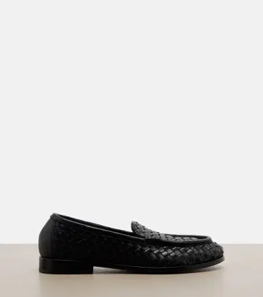 Bottega Veneta Silenzio Intrecciato leather loafers | Thumbnail 2