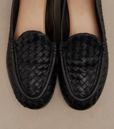 Bottega Veneta Silenzio Intrecciato leather loafers | Thumbnail 3