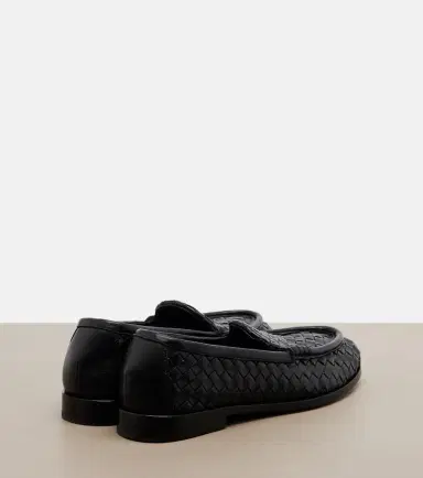 Bottega Veneta Silenzio Intrecciato leather loafers | Thumbnail 4