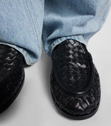 Bottega Veneta Silenzio Intrecciato leather loafers | Thumbnail 5