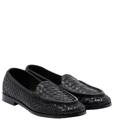 Bottega Veneta Silenzio Intrecciato leather loafers | Thumbnail 1