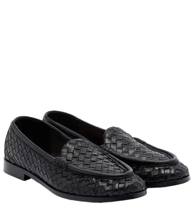Bottega Veneta Silenzio Intrecciato leather loafers