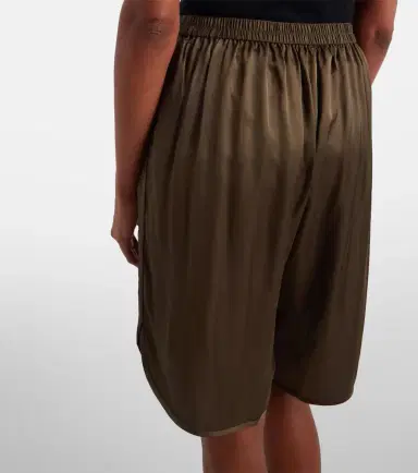 The Frankie Shop Nelis satin Bermuda shorts | Thumbnail 3