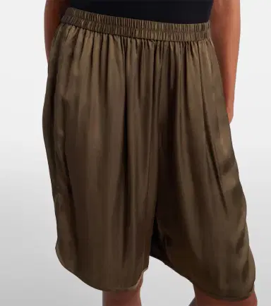 The Frankie Shop Nelis satin Bermuda shorts | Thumbnail 4