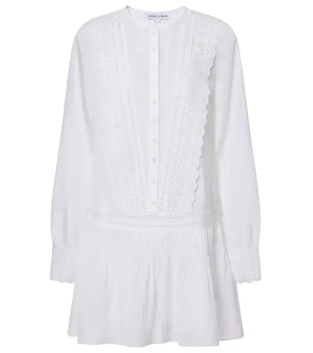 Veronica Beard Marguerite cotton-blend voile minidress