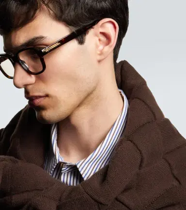 Bottega Veneta Stretch square glasses | Thumbnail 3