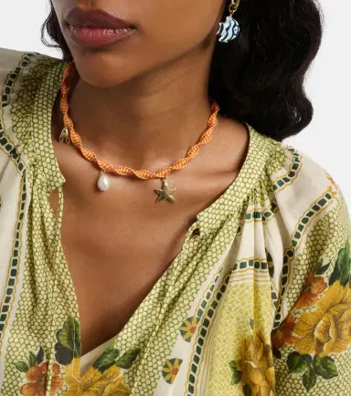 ALÉMAIS Alémais Calypso macramé charm necklace | Thumbnail 5