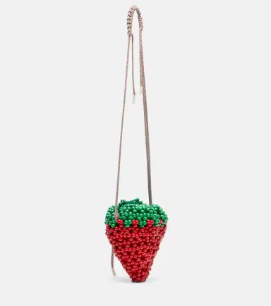 ALÉMAIS Alémais Strawberry Mini beaded crossbody bag | Thumbnail 3