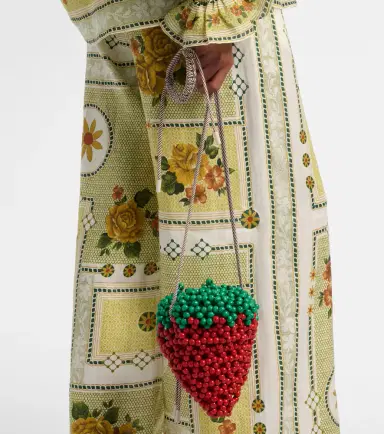 ALÉMAIS Alémais Strawberry Mini beaded crossbody bag | Thumbnail 4