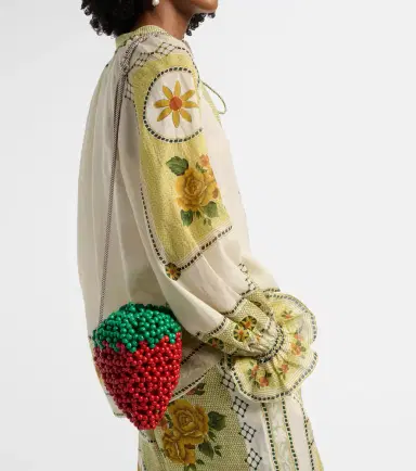 ALÉMAIS Alémais Strawberry Mini beaded crossbody bag | Thumbnail 5