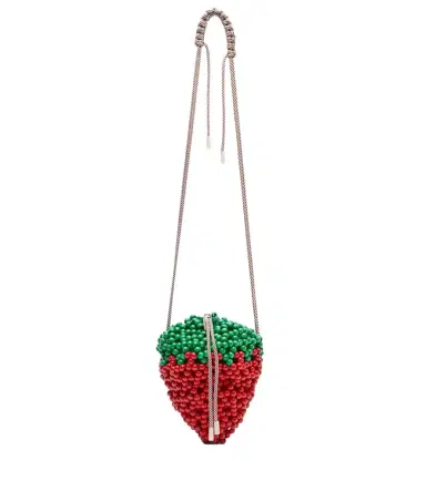 ALÉMAIS Alémais Strawberry Mini beaded crossbody bag | Thumbnail 1