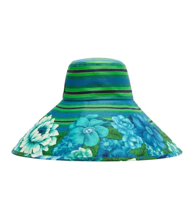 Alémais Margo printed cotton canvas sun hat