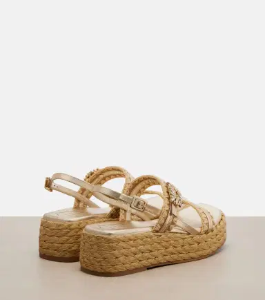 Roger Vivier Embellished platform espadrille sandals | Thumbnail 3 Roger Vivier Embellished platform espadrille sandals | Thumbnail 3
