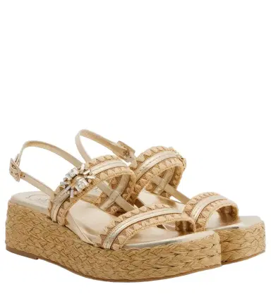 Roger Vivier Embellished platform espadrille sandals | Thumbnail 1 Roger Vivier Embellished platform espadrille sandals | Thumbnail 1