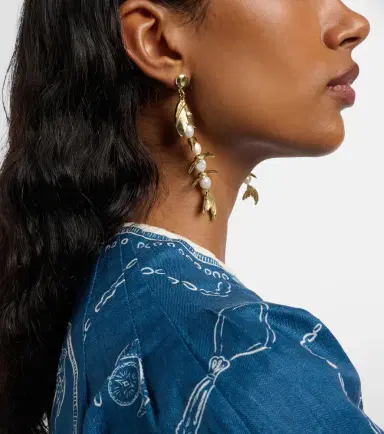 ALÉMAIS Alémais Calypso embellished drop earrings | Thumbnail 5