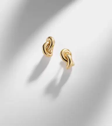 Engelbert Legacy Knot Small 18kt gold earrings | Thumbnail 5