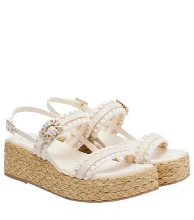 Roger Vivier Summer Strass espadrille sandals | Thumbnail 1 Roger Vivier Summer Strass espadrille sandals | Thumbnail 1