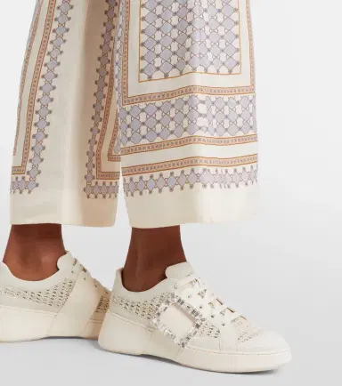 Roger Vivier Viv Skate suede-trimmed platform sneakers | Thumbnail 6 Roger Vivier Viv Skate suede-trimmed platform sneakers | Thumbnail 6