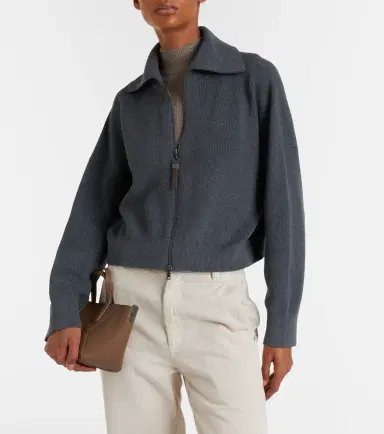 Brunello Cucinelli Cotton zip-up cardigan | Thumbnail 2 Brunello Cucinelli Cotton zip-up cardigan | Thumbnail 2