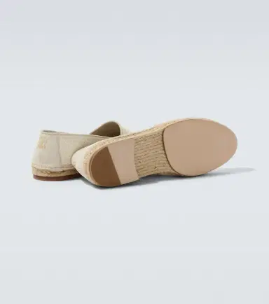 Brunello Cucinelli Suede-trimmed woven espadrilles | Thumbnail 3