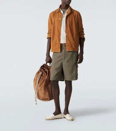 Brunello Cucinelli Suede-trimmed woven espadrilles | Thumbnail 5