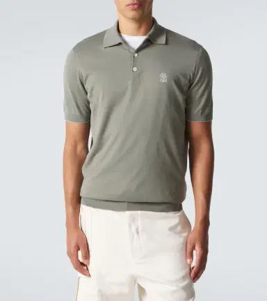Brunello Cucinelli Logo cotton piqué polo shirt | Thumbnail 3 Brunello Cucinelli Logo cotton piqué polo shirt | Thumbnail 3