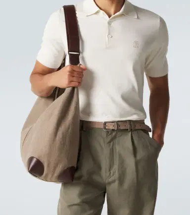 Brunello Cucinelli Logo cotton piqué polo shirt | Thumbnail 4