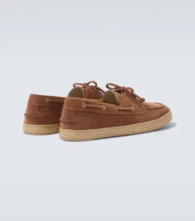 Brunello Cucinelli Jute-trimmed suede boat shoes | Thumbnail 6 Brunello Cucinelli Jute-trimmed suede boat shoes | Thumbnail 6