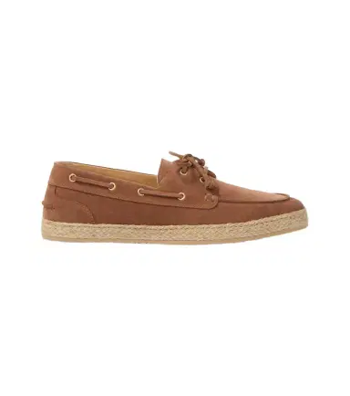 Brunello Cucinelli Jute-trimmed suede boat shoes | Thumbnail 1 Brunello Cucinelli Jute-trimmed suede boat shoes | Thumbnail 1