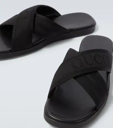 Gucci Logo jacquard sandals | Thumbnail 6 Gucci Logo jacquard sandals | Thumbnail 6