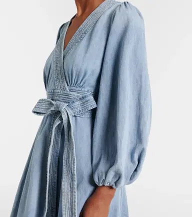 Zimmermann Indra denim wrap dress | Thumbnail 2