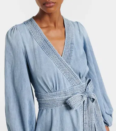 Zimmermann Indra denim wrap dress | Thumbnail 4