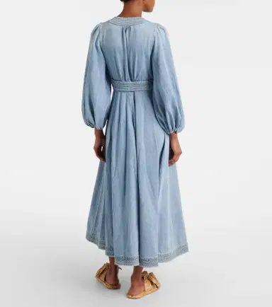 Zimmermann Indra denim wrap dress | Thumbnail 6
