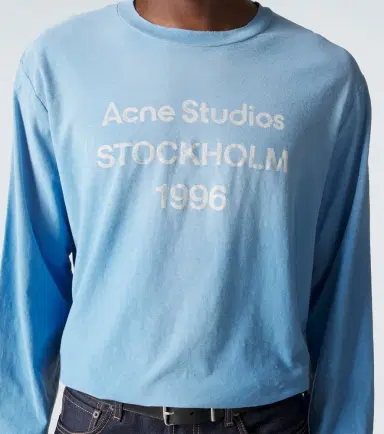 Acne Studios Distressed cotton-blend jersey T-shirt | Thumbnail 5