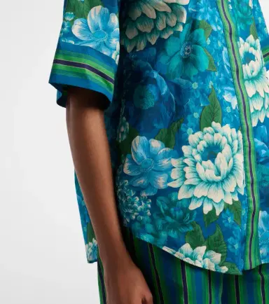 ALÉMAIS Alémais Margo oversized printed cotton shirt | Thumbnail 5