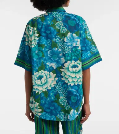ALÉMAIS Alémais Margo oversized printed cotton shirt | Thumbnail 6