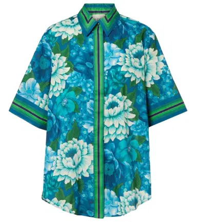 ALÉMAIS Alémais Margo oversized printed cotton shirt | Thumbnail 1