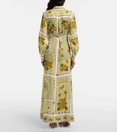 ALÉMAIS Alémais Dixie belted printed ramie shirt dress | Thumbnail 5 ALÉMAIS Alémais Dixie belted printed ramie shirt dress | Thumbnail 5