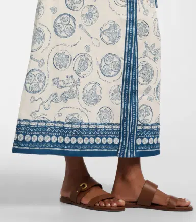 Alemais Alémais Lucky belted printed linen shirt dress | Thumbnail 6