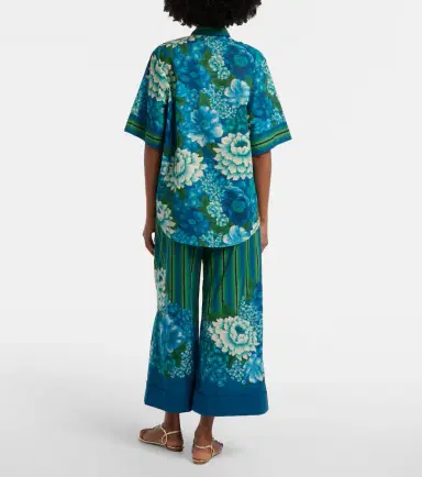 ALÉMAIS Alémais Margo printed cotton wide-leg pants | Thumbnail 5