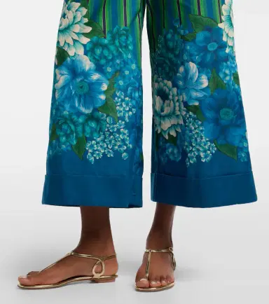 ALÉMAIS Alémais Margo printed cotton wide-leg pants | Thumbnail 6