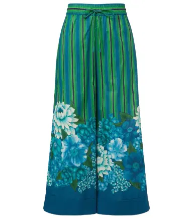 ALÉMAIS Alémais Margo printed cotton wide-leg pants | Thumbnail 1