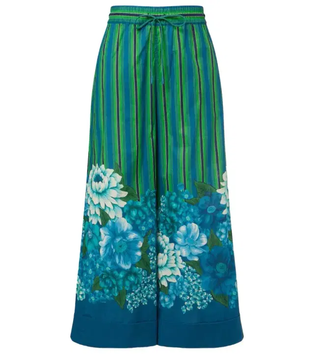 Alemais Alémais Margo printed cotton wide-leg pants
