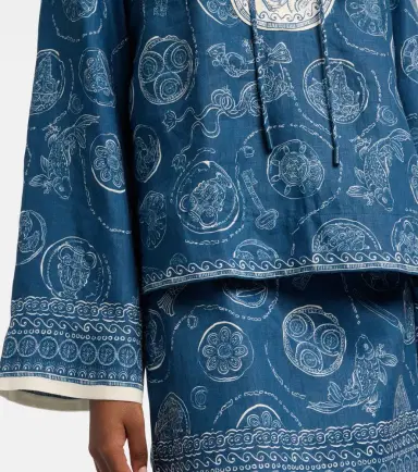 ALÉMAIS Alémais Lucky printed linen blouse | Thumbnail 5 ALÉMAIS Alémais Lucky printed linen blouse | Thumbnail 5