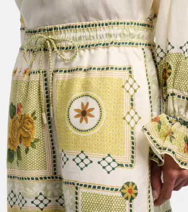 ALÉMAIS Alémais Dixie printed linen wide-leg pants | Thumbnail 6 ALÉMAIS Alémais Dixie printed linen wide-leg pants | Thumbnail 6