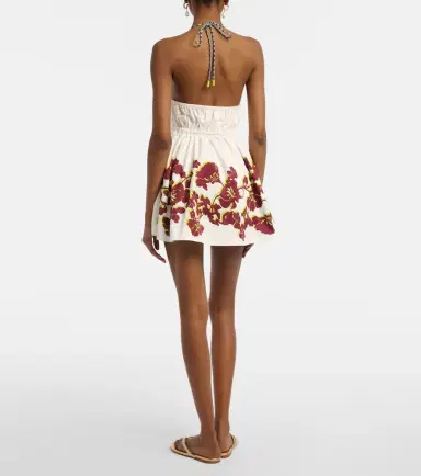 ALÉMAIS Alémais Haze floral cotton minidress | Thumbnail 2